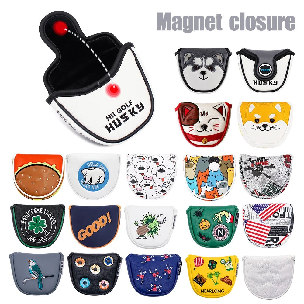 Golf Mallet Putter Covers Magnetic - Hamburger - Club Rehab