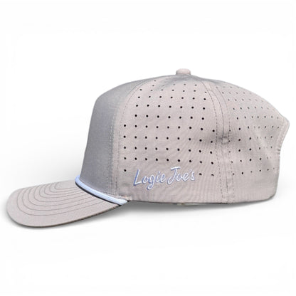 Golf Neon Arrow Sign Golf Hat | Snapback Cap | Built-in Magnetic Ball Marker Holder + Marker Included | Adjustable Light Gray - Club Rehab