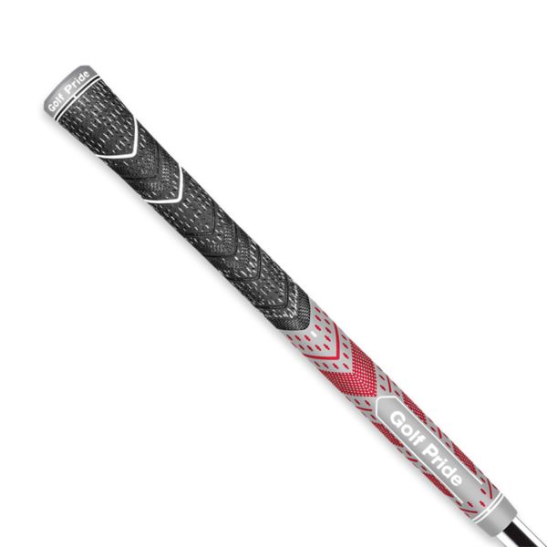 Golf Pride MCC Plus4 Teams Golf Grips - Midsize / Gray/Red