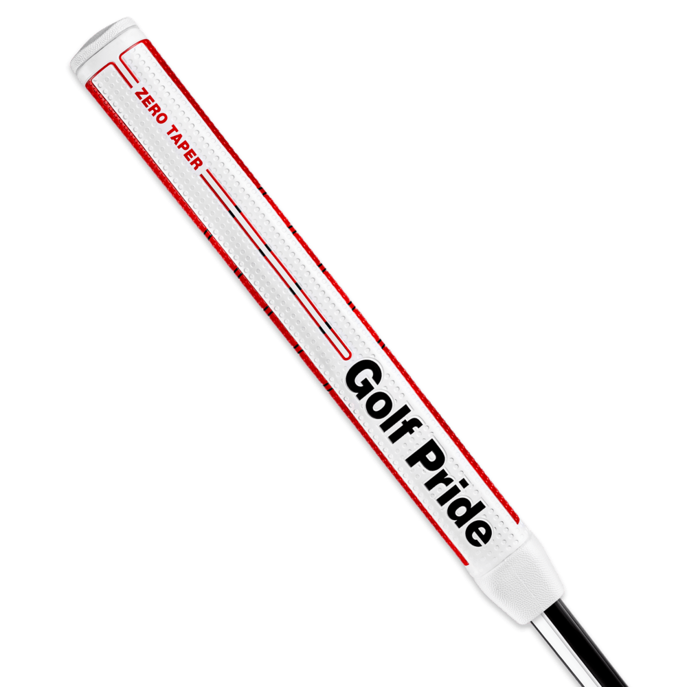 Golf Pride Zero Taper Putter Grip (Parallel Feel + Flat Paddle) - Medium Red - Club Rehab