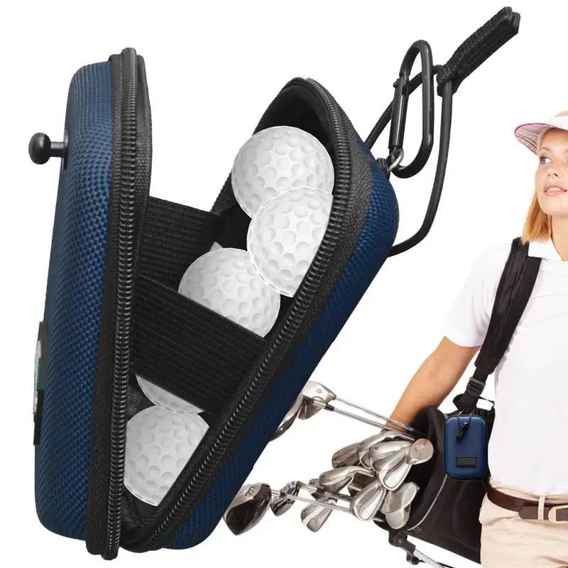 Golf Rangefinder Shockproof Storage Case with Carabiner – Durable EVA Hard Box - Club Rehab