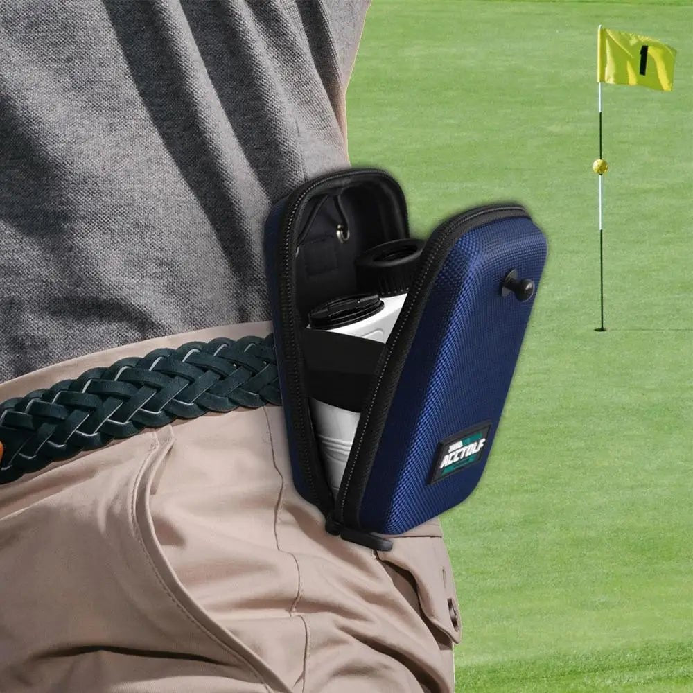 Golf Rangefinder Shockproof Storage Case with Carabiner – Durable EVA Hard Box - Club Rehab