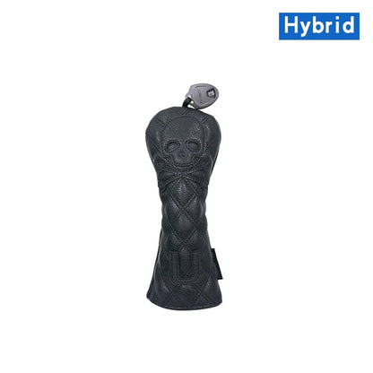 Golf Skull Pattern Soft Durable Golf Club Covers - Black for Hybrid - Club Rehab