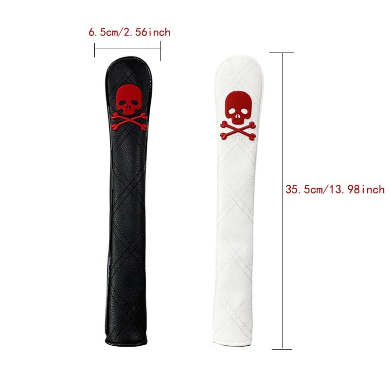 Golf Skull Pattern Soft Durable Golf Club Covers - White 13UT L - Club Rehab