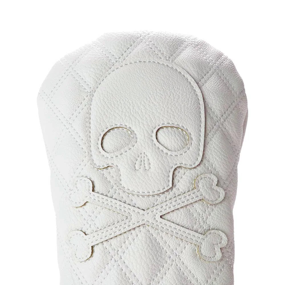 Golf Skull Pattern Soft Durable Golf Club Covers - White 13UT L - Club Rehab