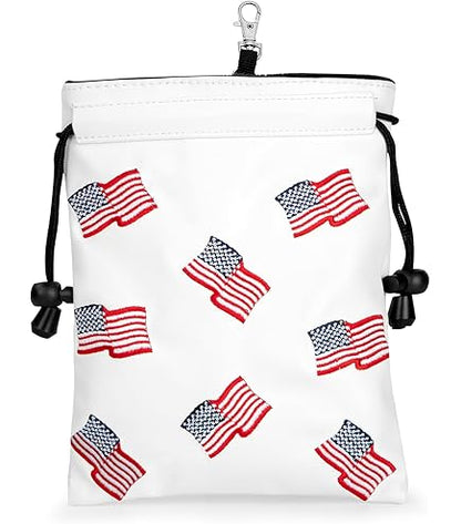 Golf Valuables Pouches - Various Patterns - USA Flag - Club Rehab