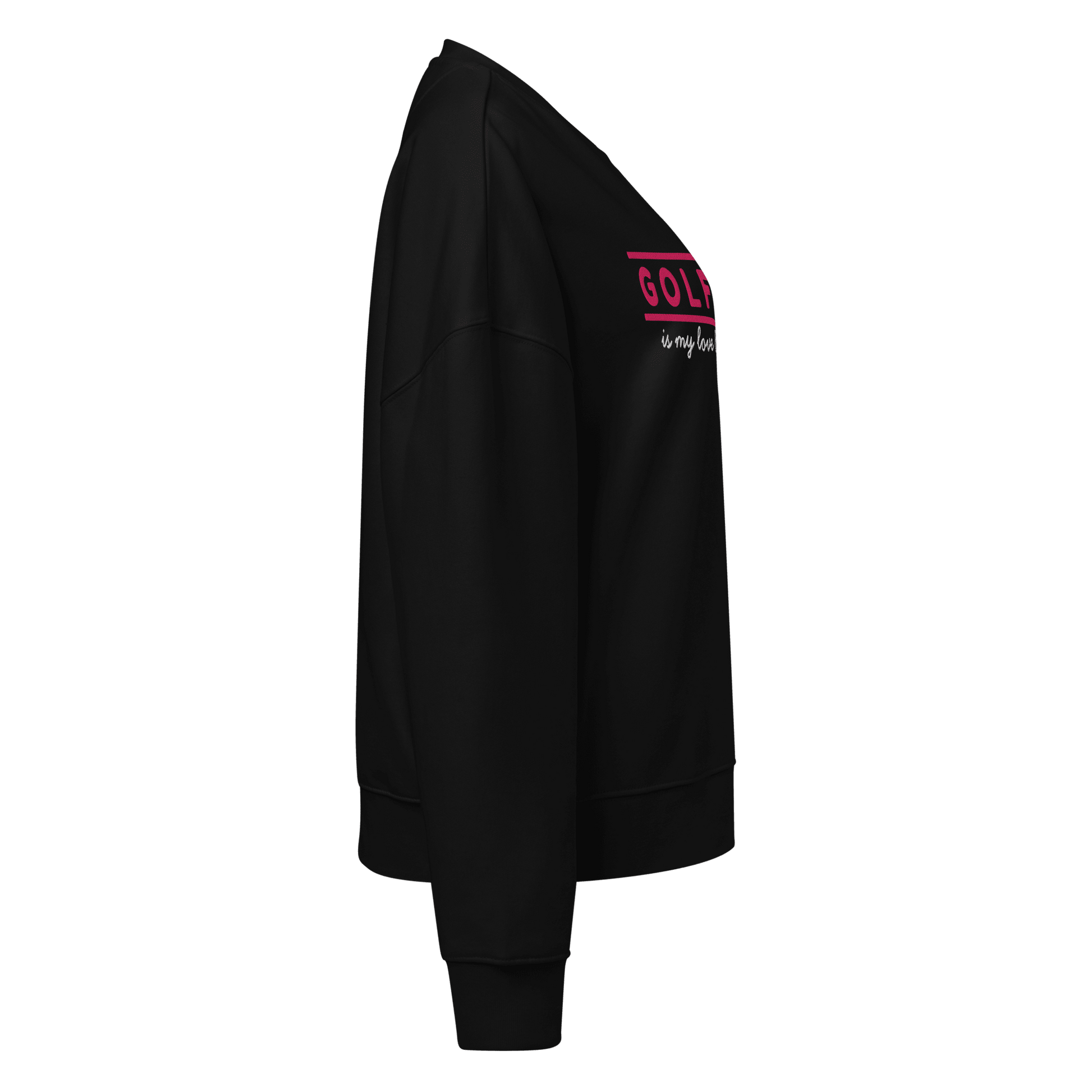 Golfing Is My Love Language Women's Sweatshirt - Black S - Club Rehab