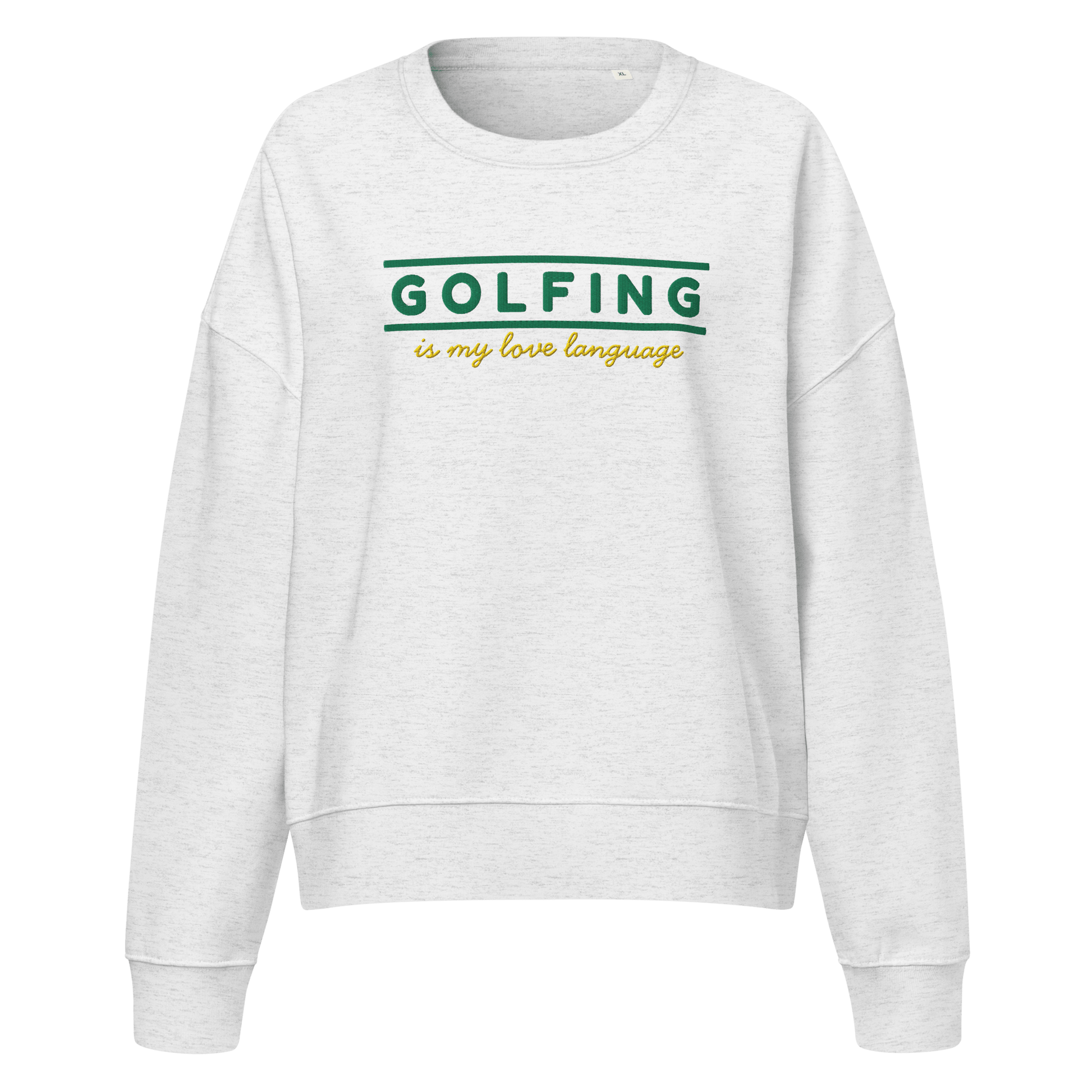 Golfing Is My Love Language Women's Sweatshirt - Cool Heather Grey S - Club Rehab