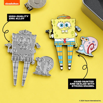 Golfing SpongeBob Divot Tool with Gary Ball Marker