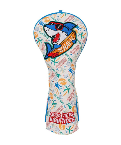 Good Vibes High Tides Headcover - isolated front view from original photograph