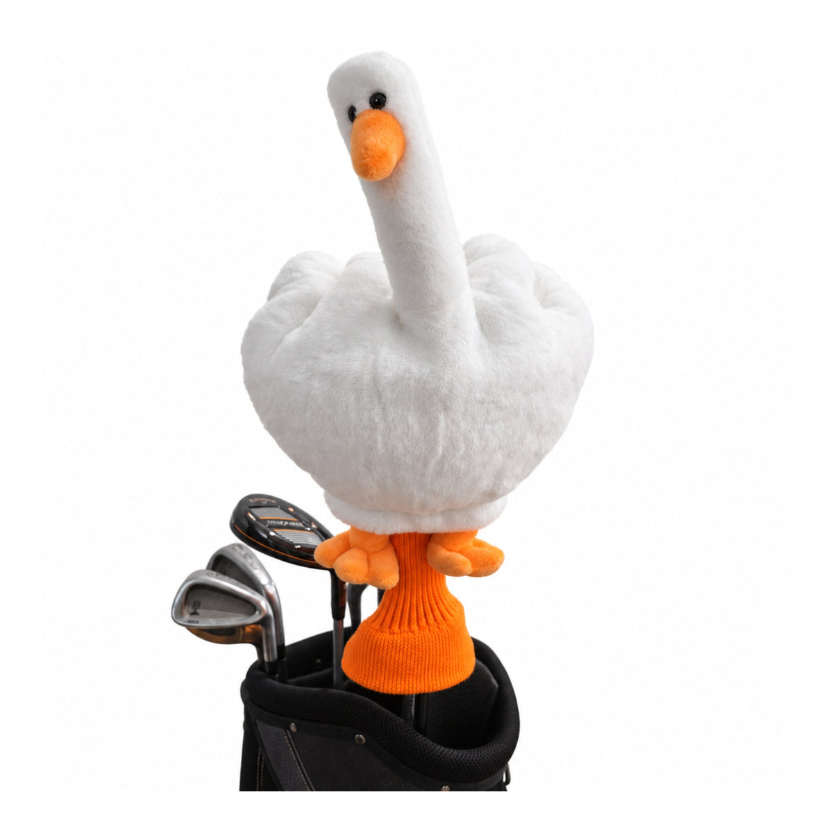 Goose driver headcover, in bag front view