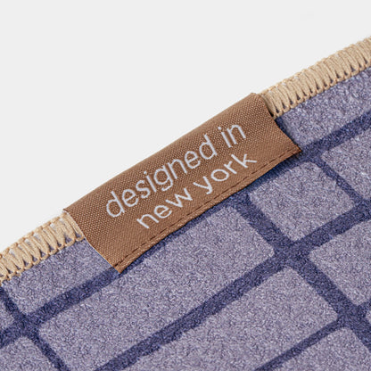 Gotham Grid | Blue Magnetic Golf Towel - Club Rehab