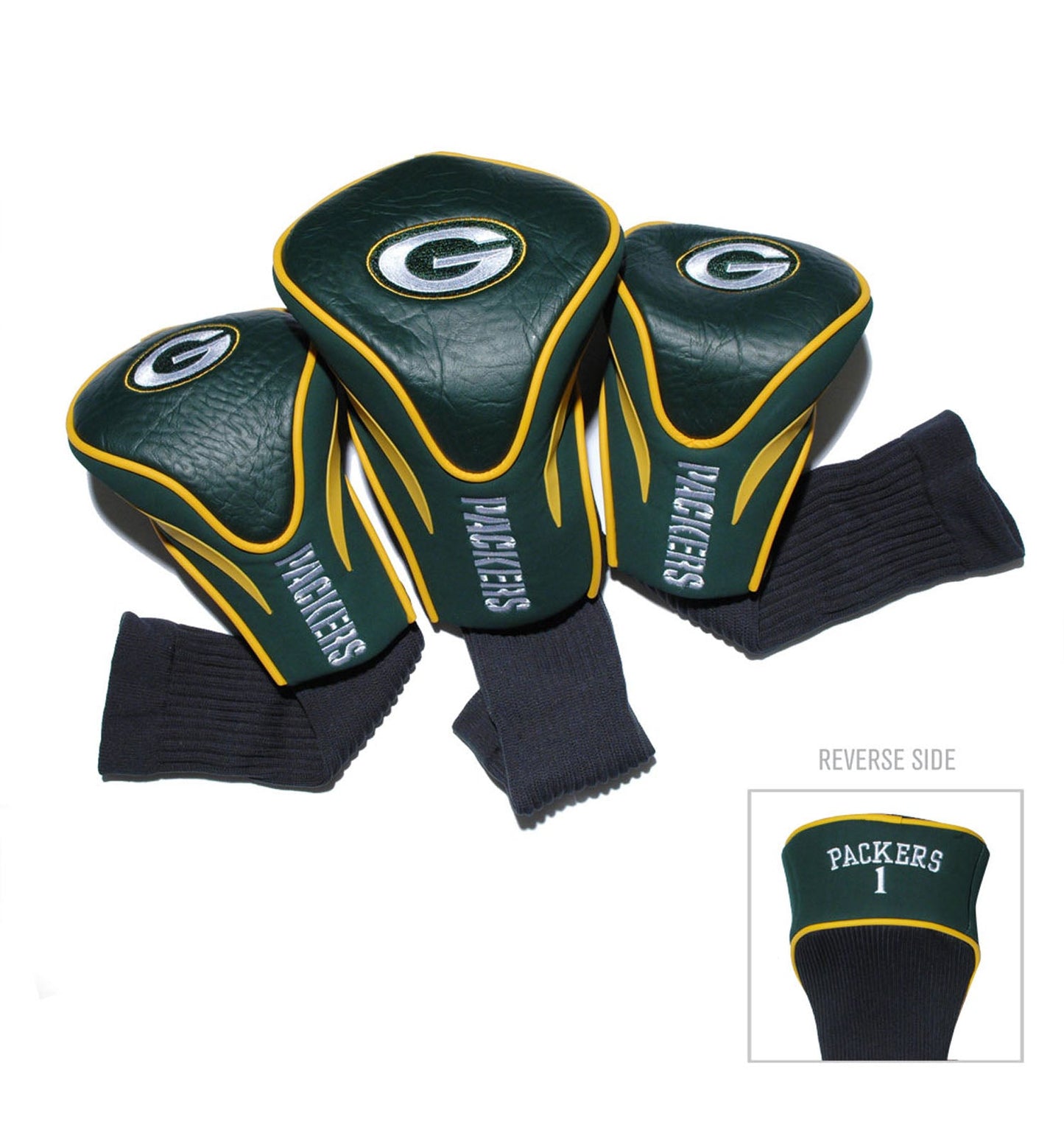 Green Bay Packers NFL Contour 3 Pack Headcovers - Club Rehab