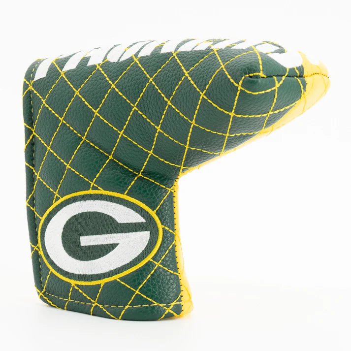 Green Bay Packers Quilted Headcovers – Go Pack Go Collection - Blade Putter Split - Club Rehab