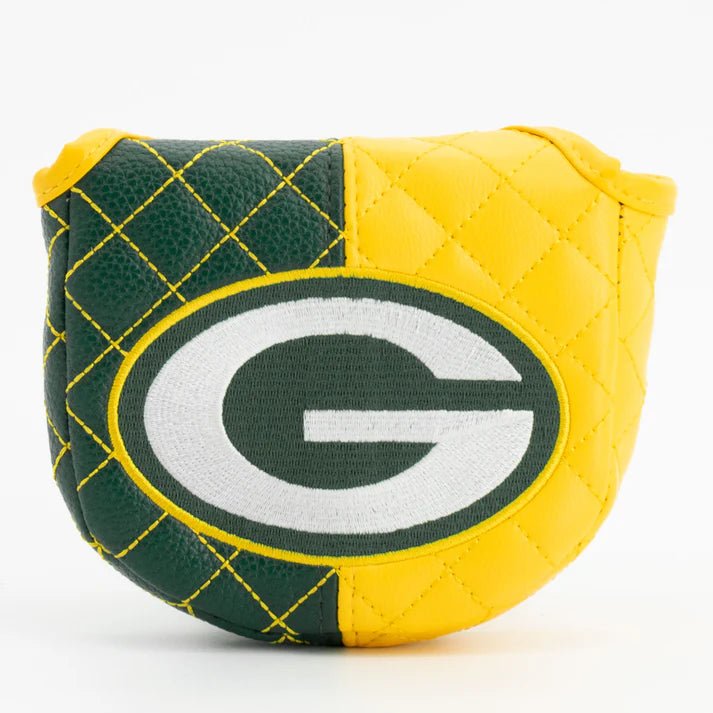 Green Bay Packers Quilted Headcovers – Go Pack Go Collection - Mallet Putter Split - Club Rehab