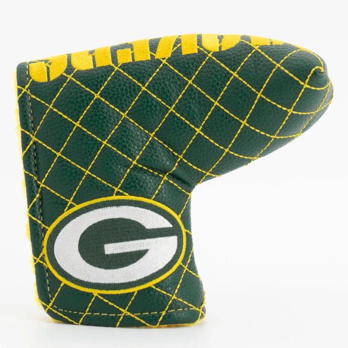 Green Bay Packers Quilted Headcovers – Go Pack Go Collection - Blade Putter Solid - Club Rehab