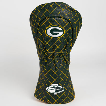 Green Bay Packers Solid Driver quilted headcover, back view