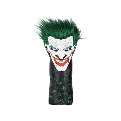 Green Hair Joker fairway headcover front view - Club Rehab