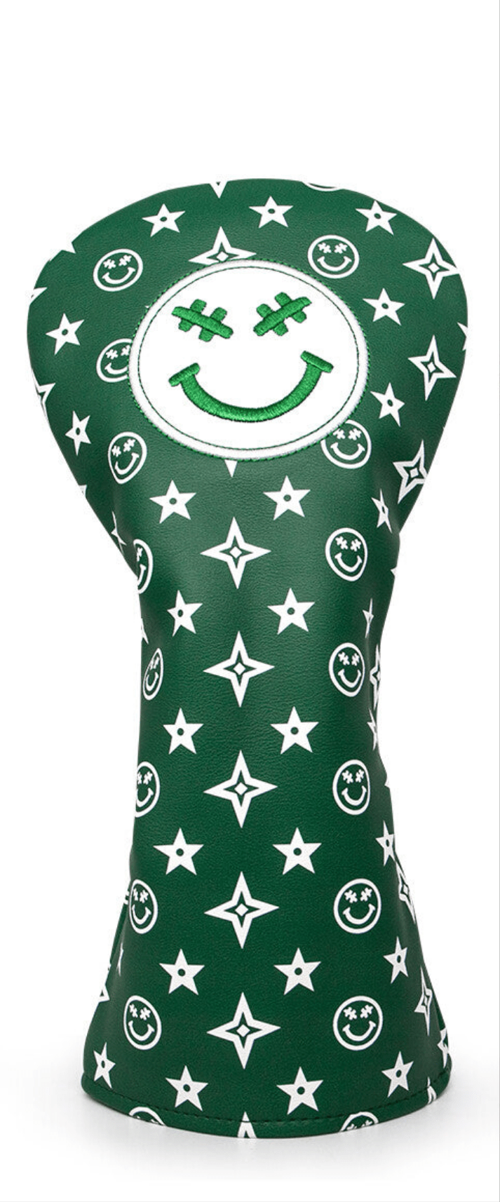 Green Smiley Star Driver Headcover – Good Vibes Only - Club Rehab