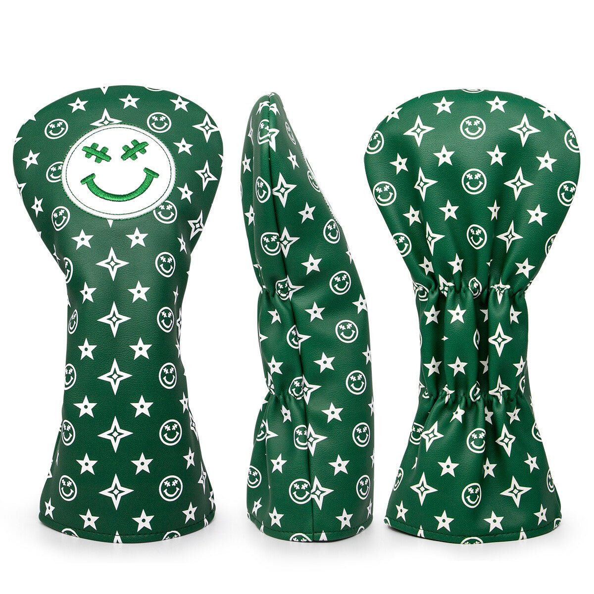 Green Smiley Star Driver Headcover – Good Vibes Only - Club Rehab