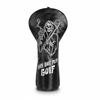 Grim Reaper Golf Headcover - Black/Grey - Club Rehab