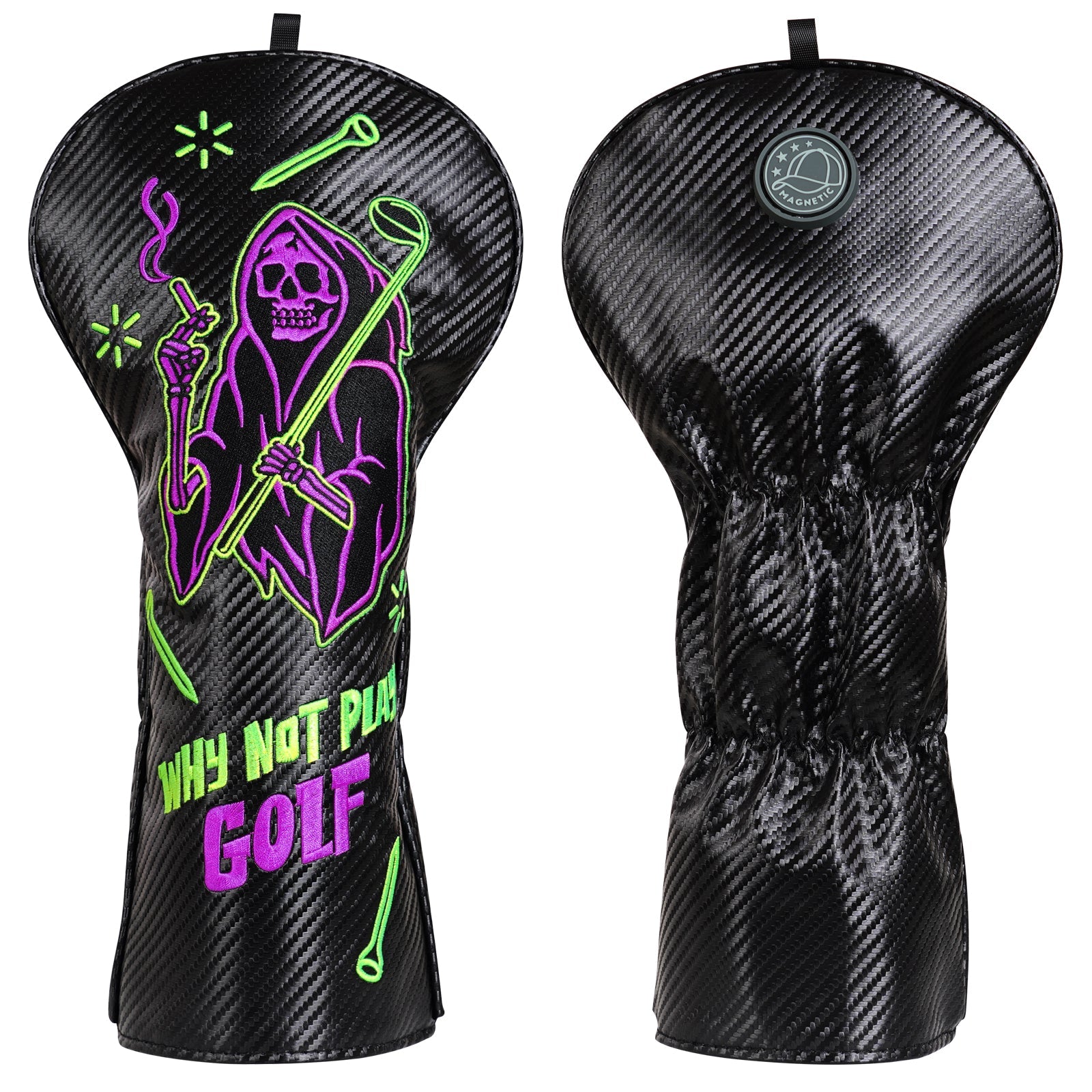 Grim Reaper Golf Headcover - Black/Grey - Club Rehab