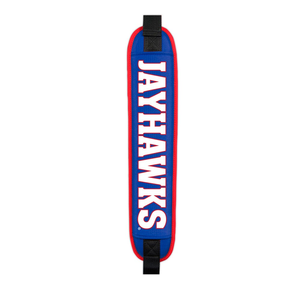 Kansas Jayhawks Clubhouse Cooler Cart Bag - shoulder pad detail