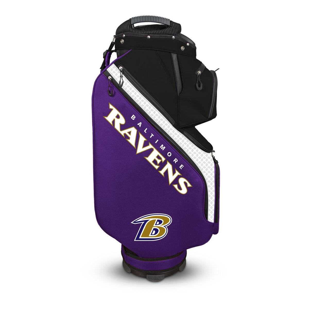 Baltimore Ravens Clubhouse Cooler Cart Bag - opposite side view