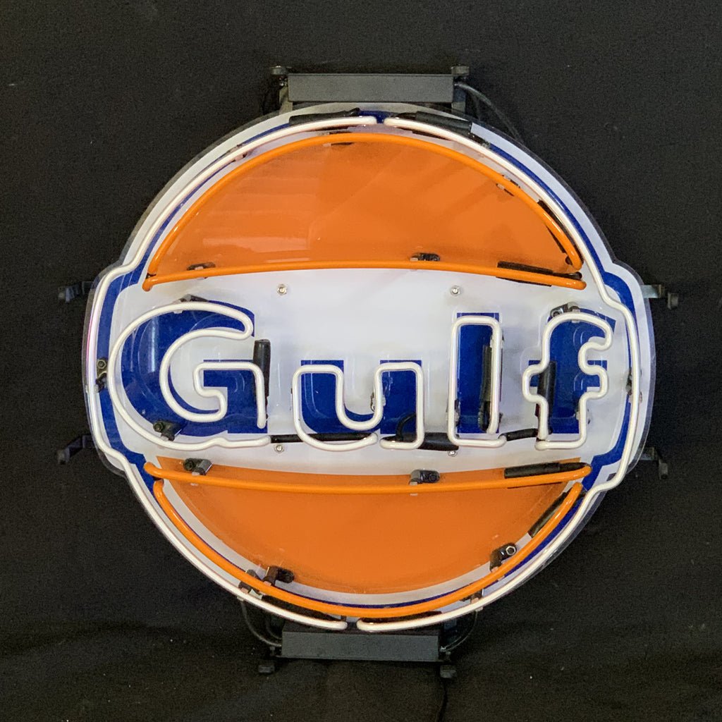 Gulf Gasoline Neon Signs Light - 19"x19" - Club Rehab