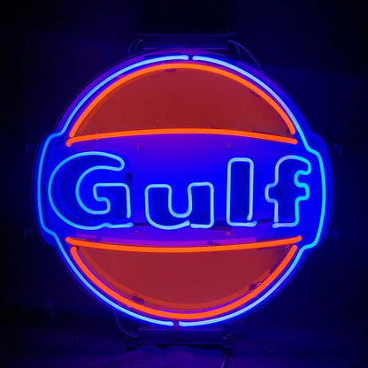 Gulf Gasoline Neon Signs Light - 19"x19" - Club Rehab