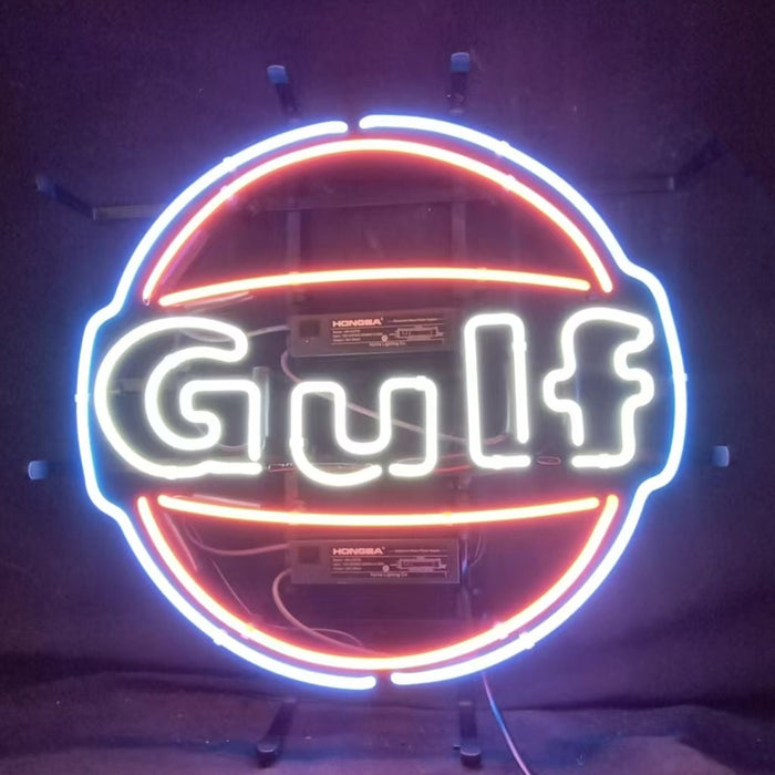 Gulf Gasoline Neon Signs - Club Rehab