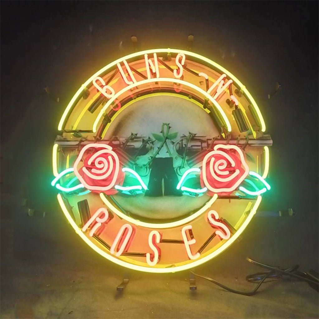 Guns N Roses Team Logo Neon Signs Light - Club Rehab