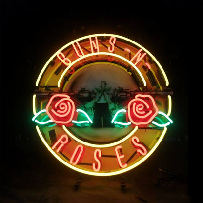 Guns N Roses Team Logo Neon Signs Light - Club Rehab