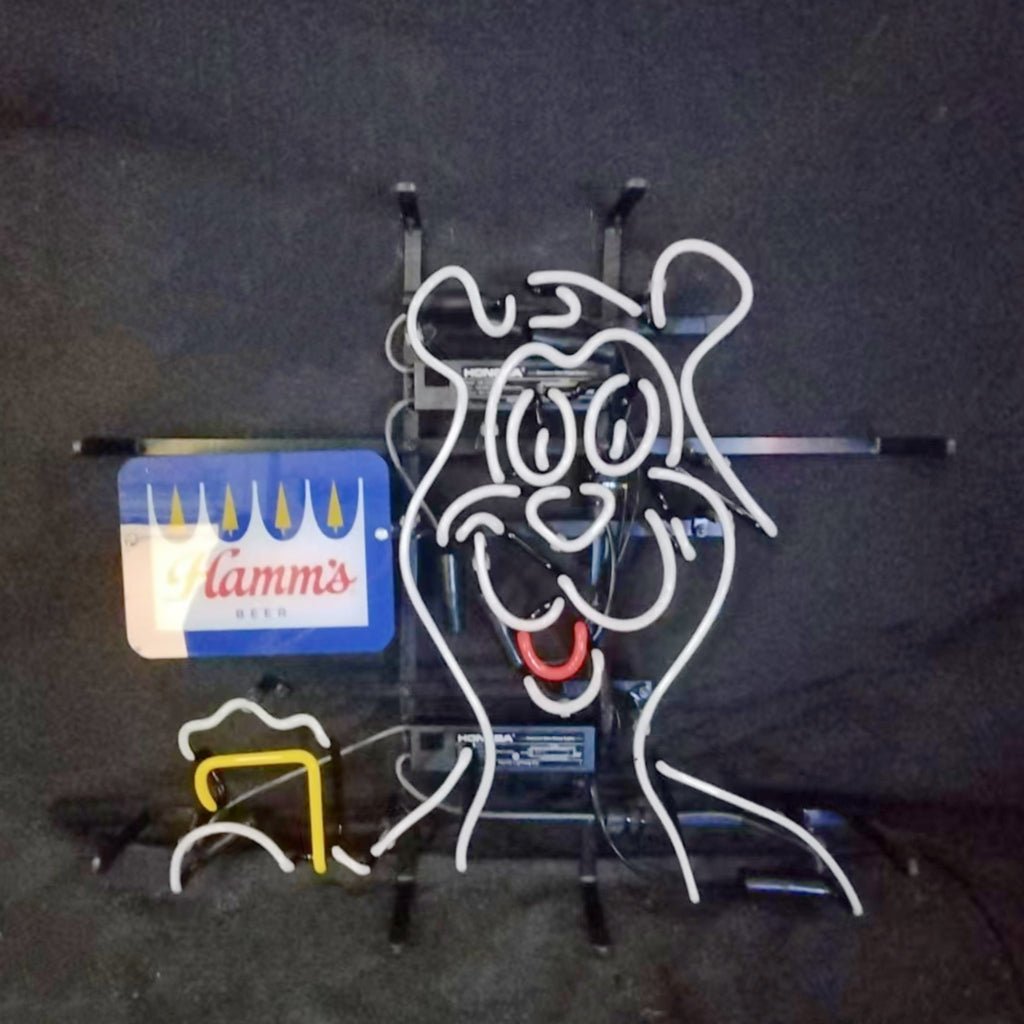 Hamm's Beer Bear Neon Light Sign - Club Rehab