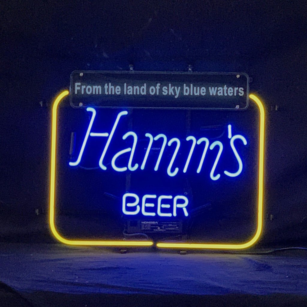 Hamm's Beer From the Land of Sky Blue Waters Neon Signs - Club Rehab