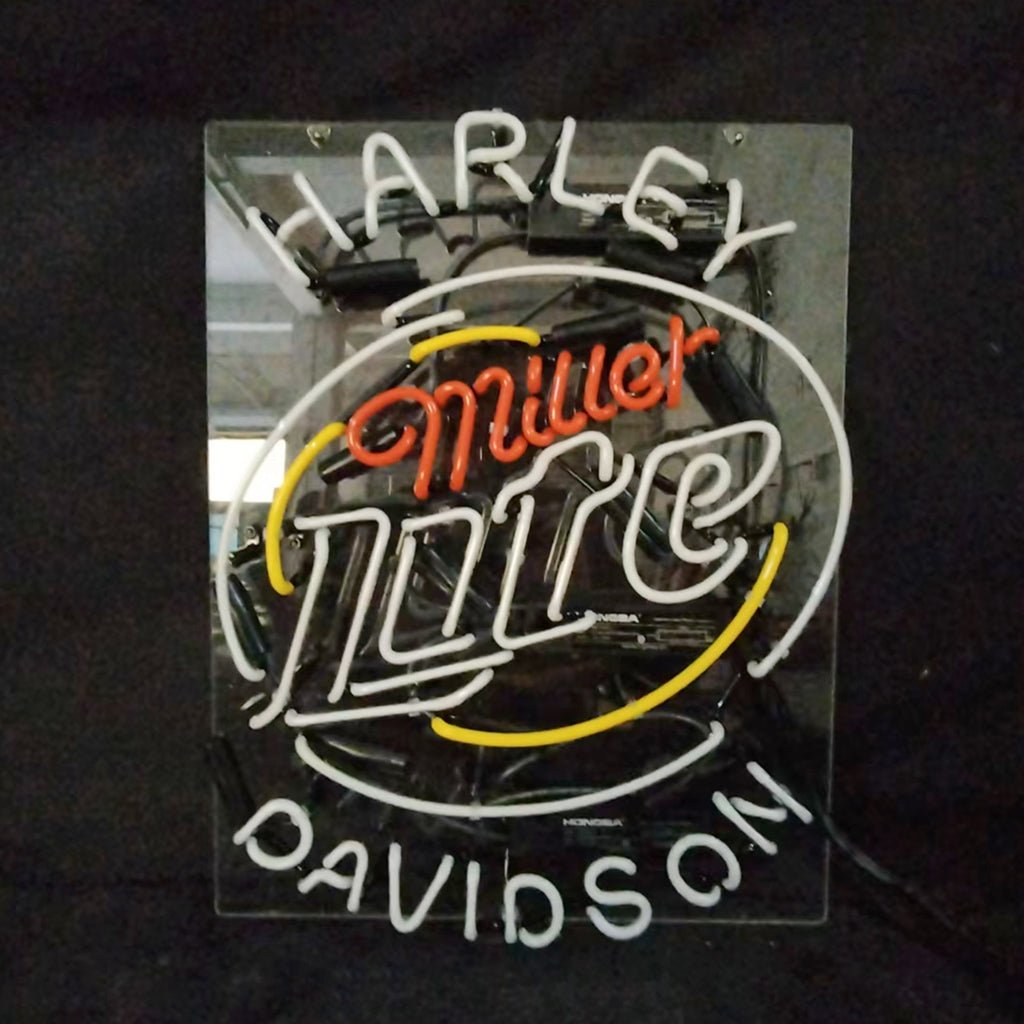 Harley Davidson Miller Lite Neon Signs - Club Rehab