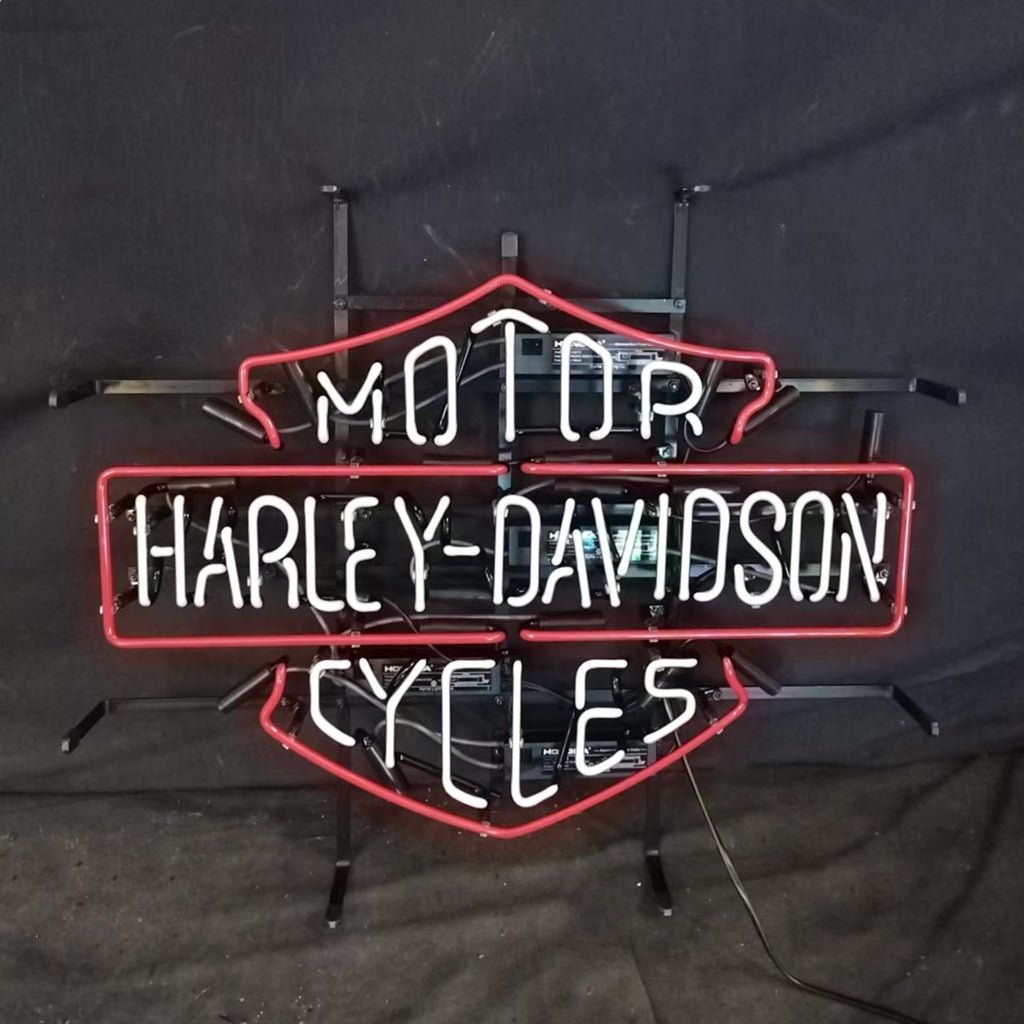 Harley Davidson Motorcycles Blue Neon Signs Light - Club Rehab