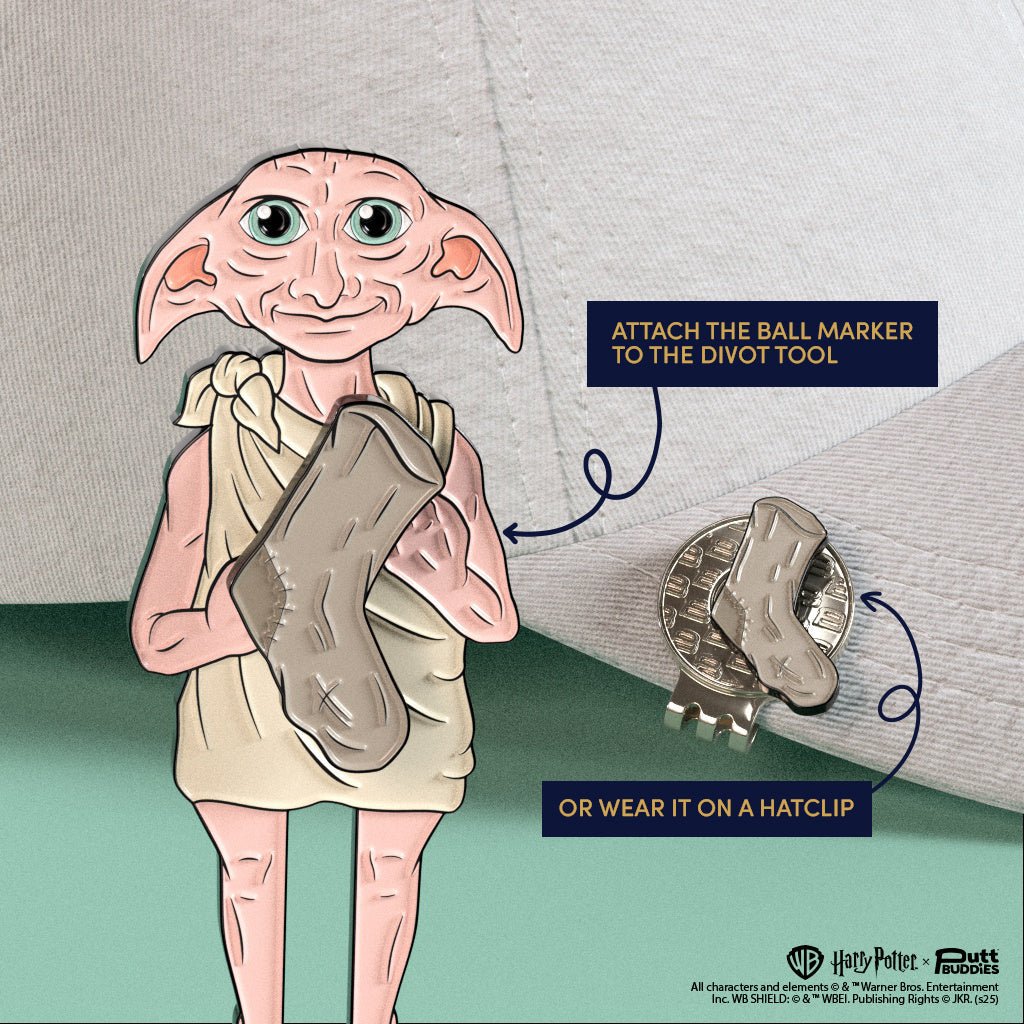 Harry Potter x PuttBuddies - Dobby Divot Tool with sock ball marker