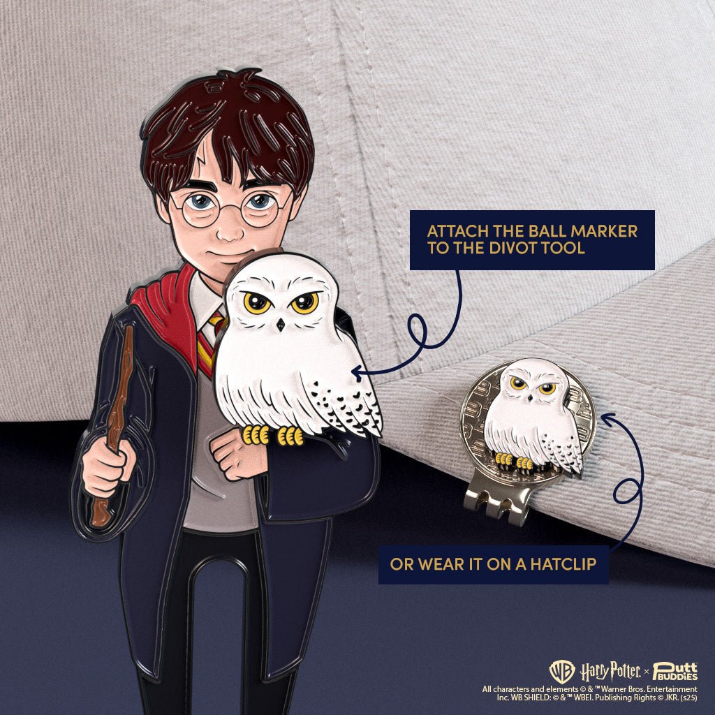 Harry Potter x PuttBuddies - Harry Divot Tool with Hedwig Ball Marker