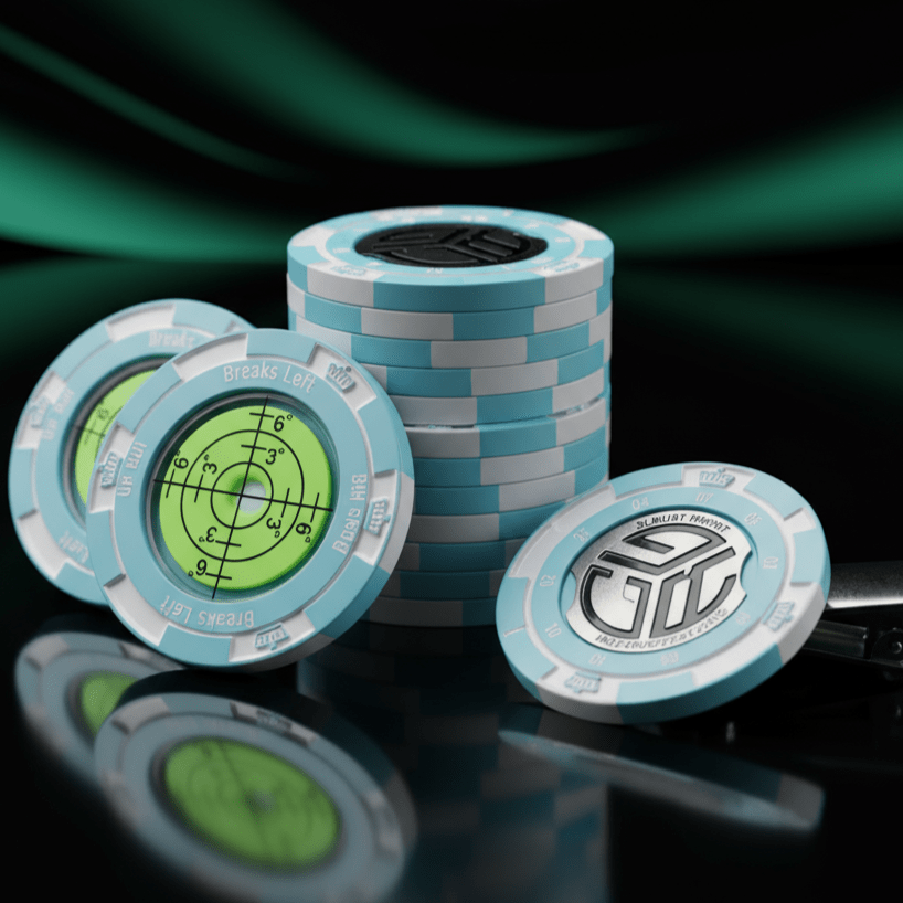 Poker chips with a checkered design on a dark background, featuring the brand 'Club Rehab'.