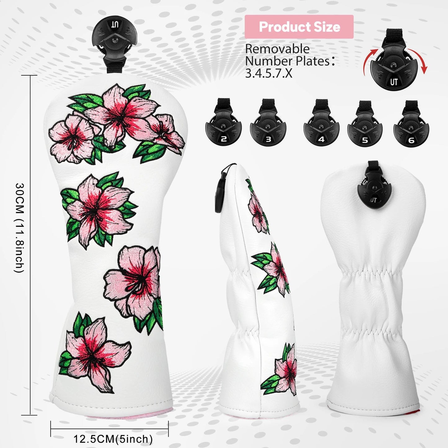 Hibiscus Heat Headcovers - Hybrid - Club Rehab