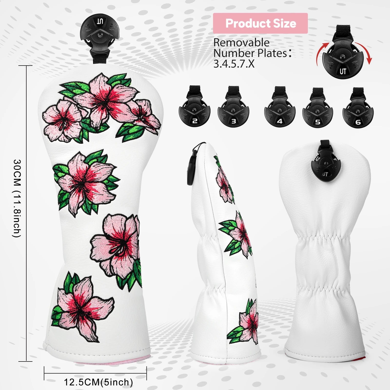 Hibiscus Heat Headcovers - Hybrid - Club Rehab