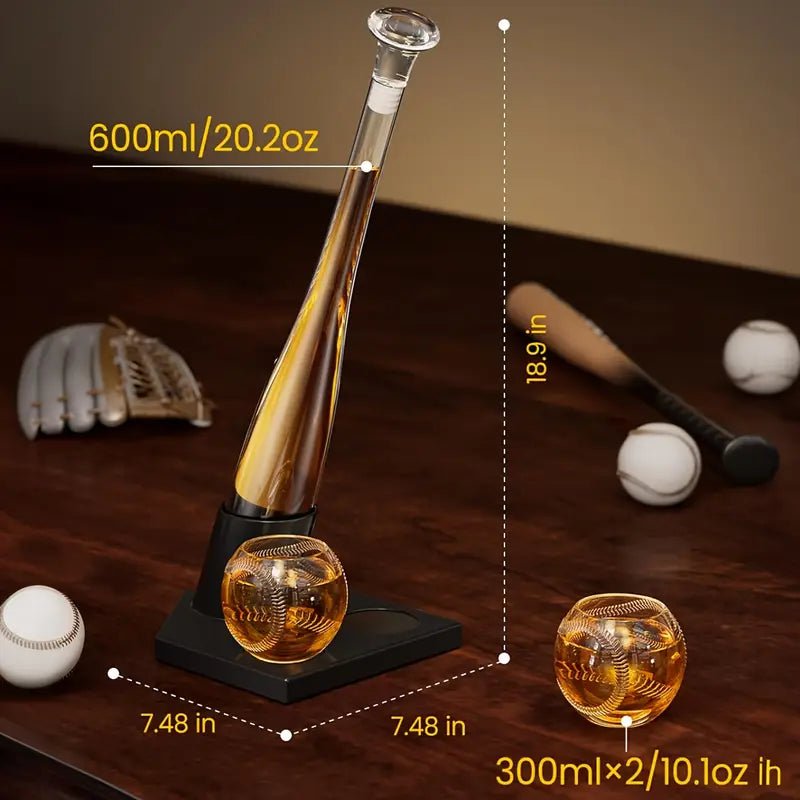 Home Run Baseball Decanter Set - Club Rehab
