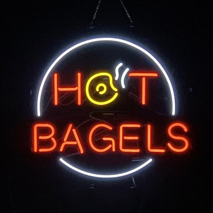 Hot Bagels Neon Signs Light - Club Rehab