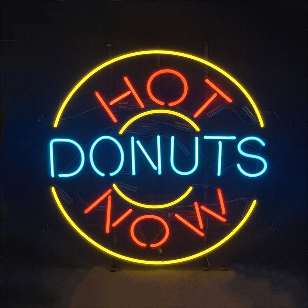 Hot Donuts Now Neon Signs Light - Club Rehab