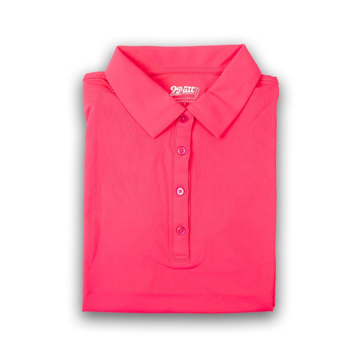 Hot Pink Women's Polo (Sleeveless) - S - Club Rehab