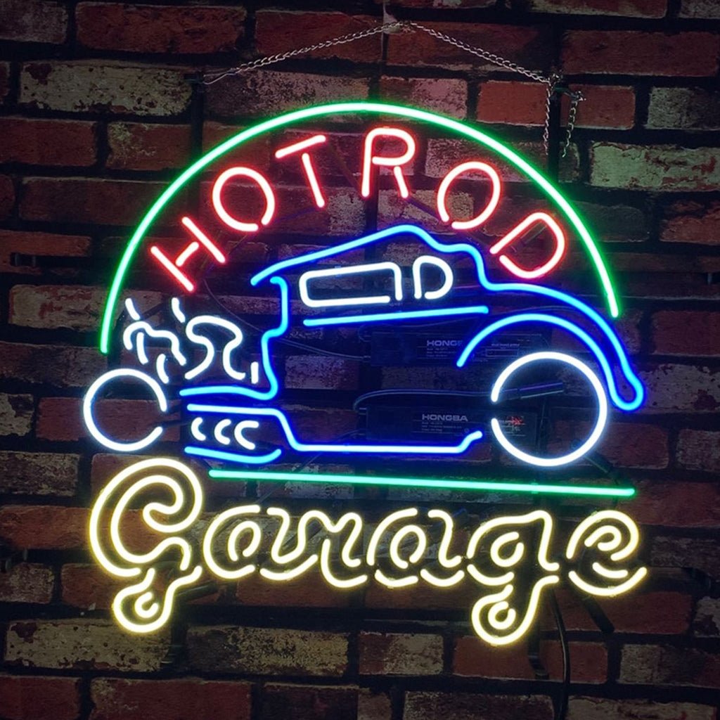 Hot Rod Garage Auto Car Neon Signs - Club Rehab