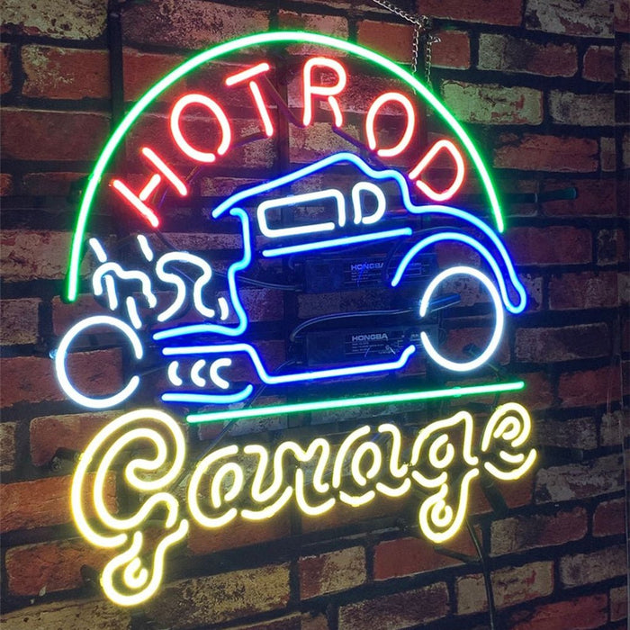 Hot Rod Garage Auto Car Neon Signs - Club Rehab