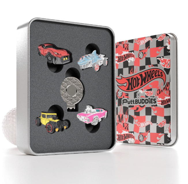 Hot Wheels - 4-Pack Ball Marker Set with Hat Clip - Club Rehab