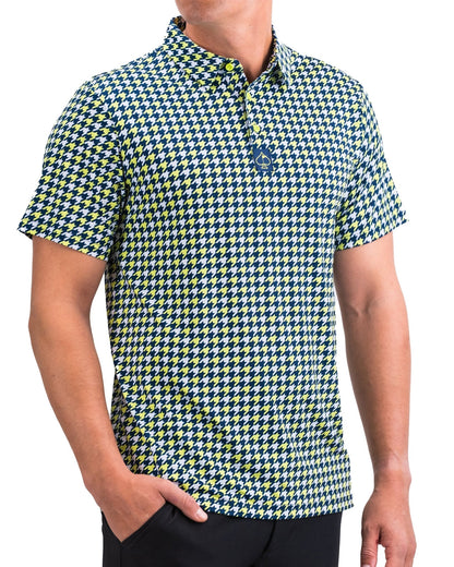 Houndstooth Lime - S - Club Rehab